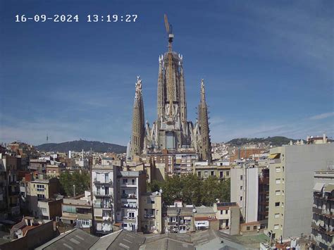 webcam barcelona|Sagrada Familia Webcam 